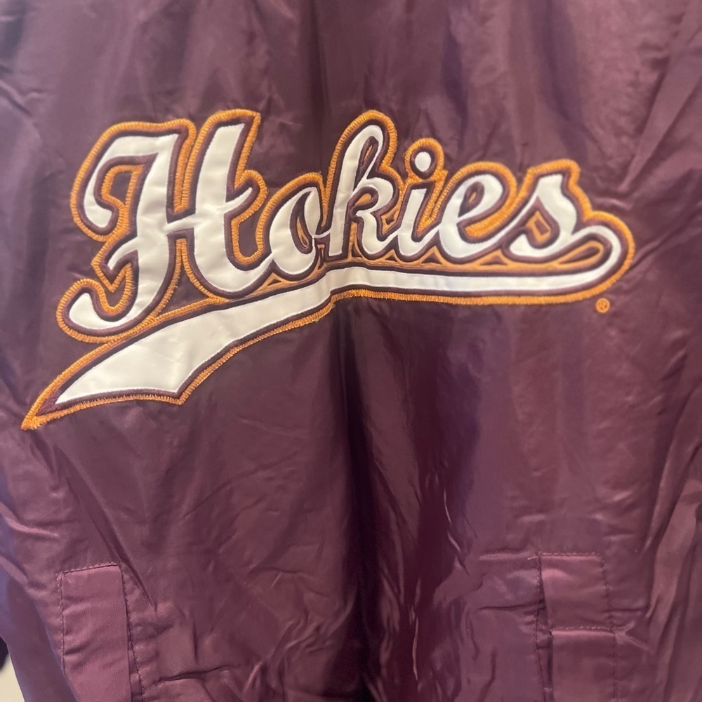 Hokies Nylon Long Sleeve Shirt Size Large In Guc